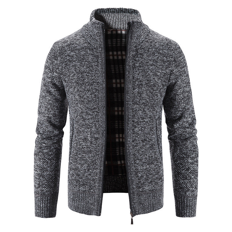 Herren Strickjacke mit innovativem wärmeisolierendem Innenfutter Stilzeits