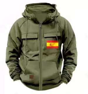 Herren funktionale Jacke mit mehreren Taschen Stilzeits