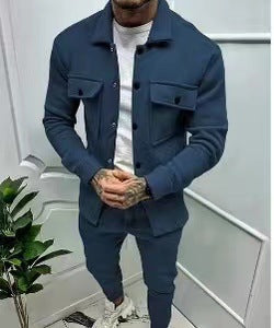 Herren Freizeit-Anzug mit praktischem Schnitt und Taschen Stilzeits