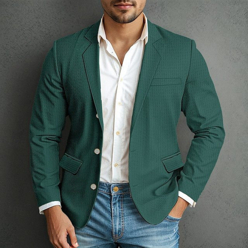 Herren eleganter Blazer mit strukturiertem Design und praktischen Taschen Stilzeits