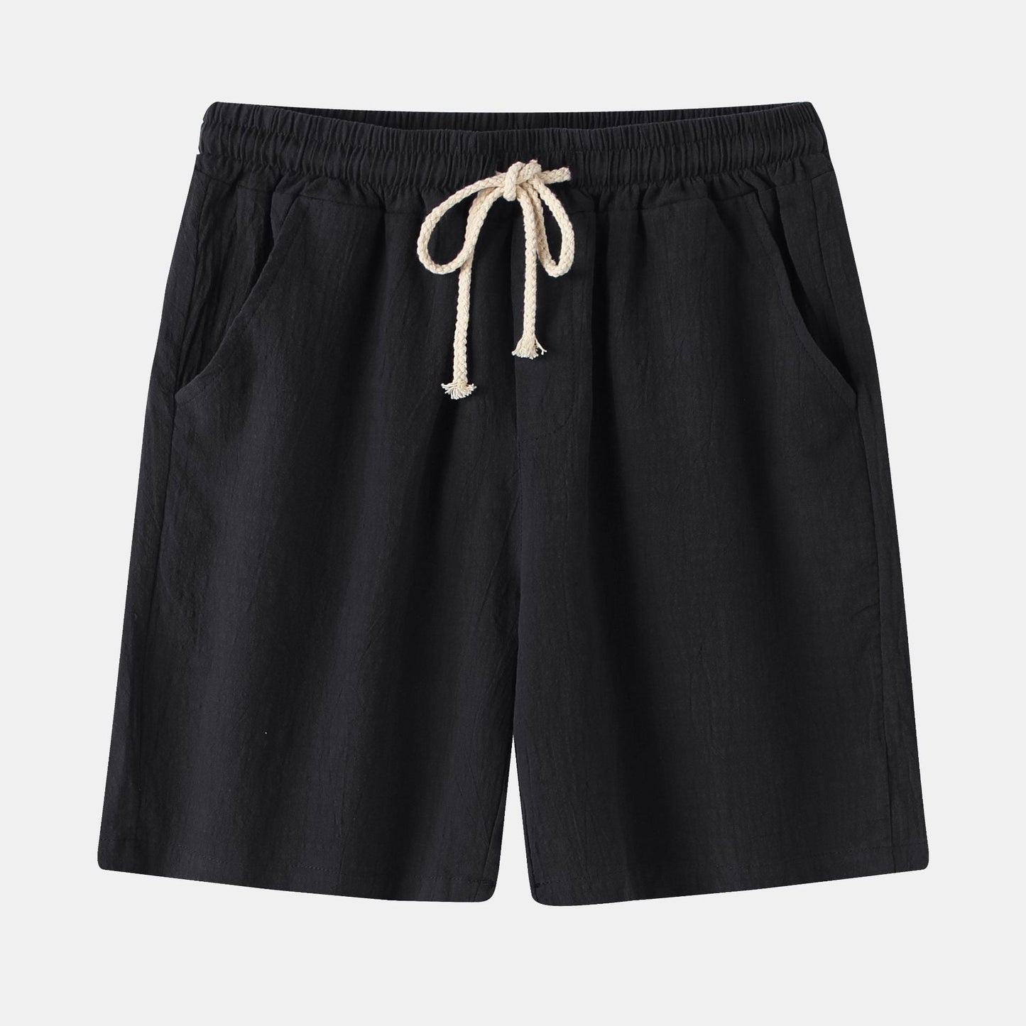 Herren Bermuda-Shorts mit elastischem Bund und seitlichen Taschen Stilzeits