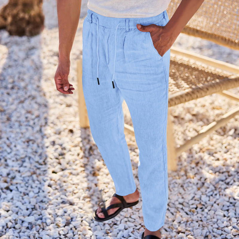 Herren entspannende Freizeithosen mit verstellbarem Bund Stilzeits