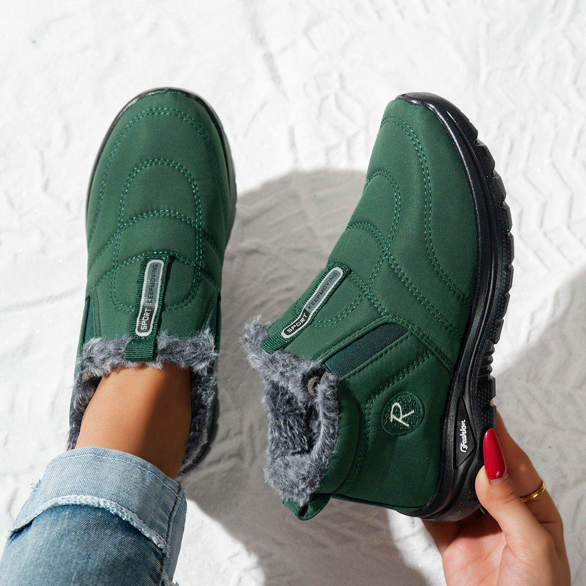 Damen Sportliche Winterstiefel Stilzeits