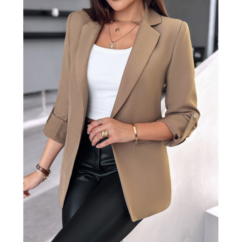 Damen elegante Blazerjacke mit modischem Schnitt Stilzeits