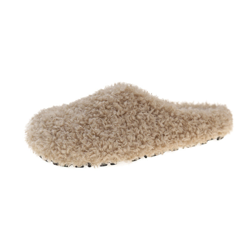 Damen Flauschige Hausschuhe mit rutschfester Sohle und weichem Innenfutter Stilzeits
