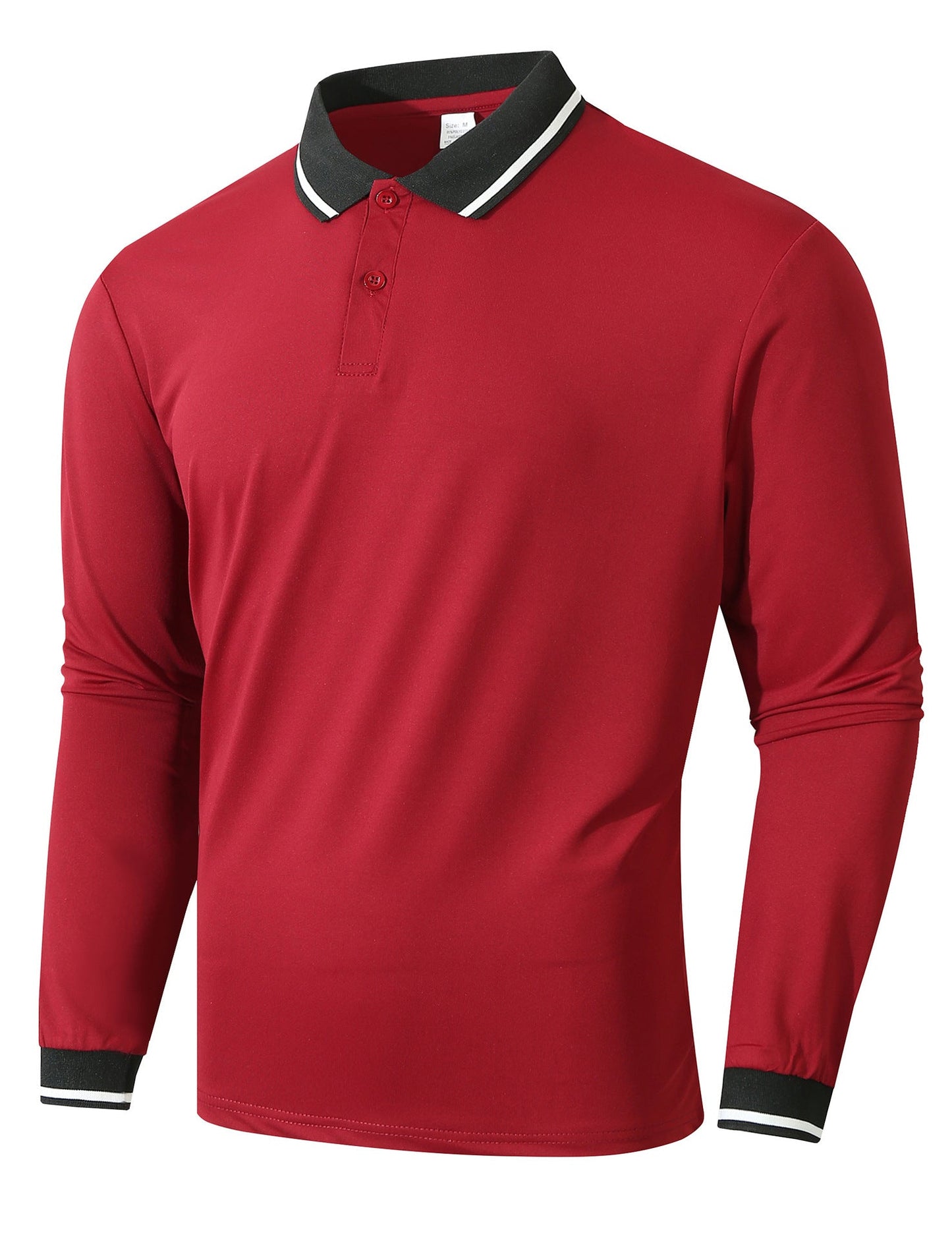 Herren Langarm Poloshirt mit sportlicher Rippstruktur Stilzeits
