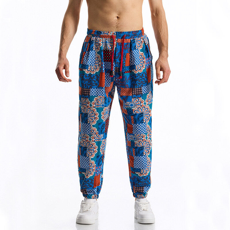 Herren Jogginghose mit modernem Patchwork-Design Stilzeits