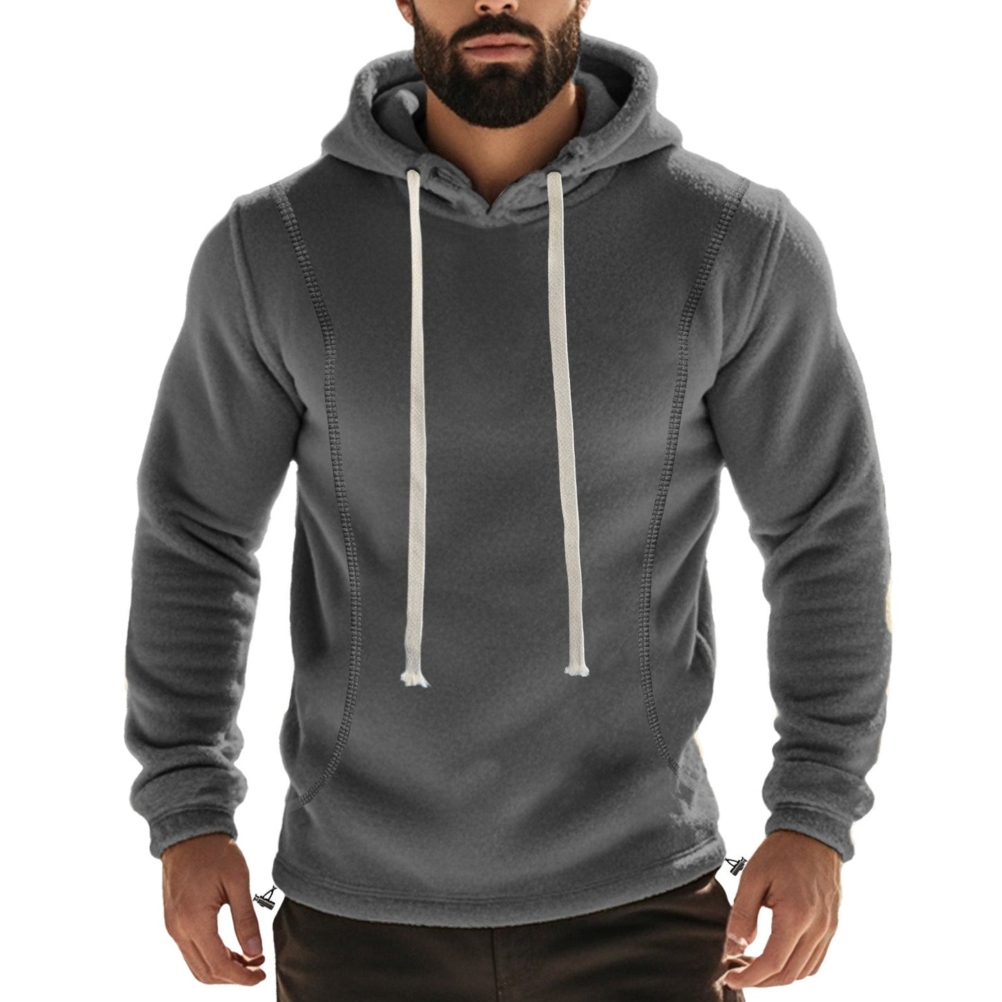 Herren Hochwertiger Fleece-Hoodie mit praktischer Kängurutasche und stylischem Design Stilzeits