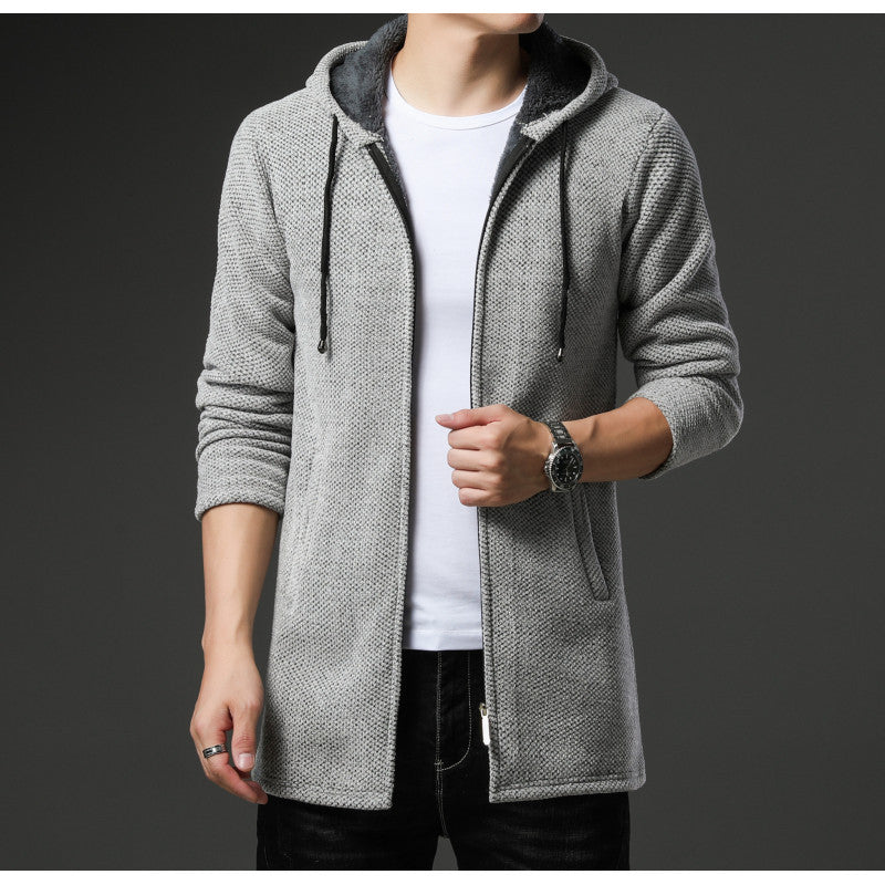 Herren urbane Freizeitjacke mit Kapuze Stilzeits