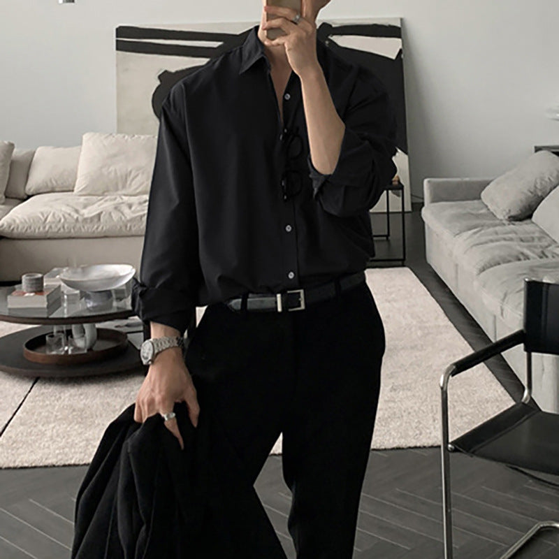 Herren Oversize-Hemd aus atmungsaktiver Baumwolle mit lässigem Schnitt Stilzeits