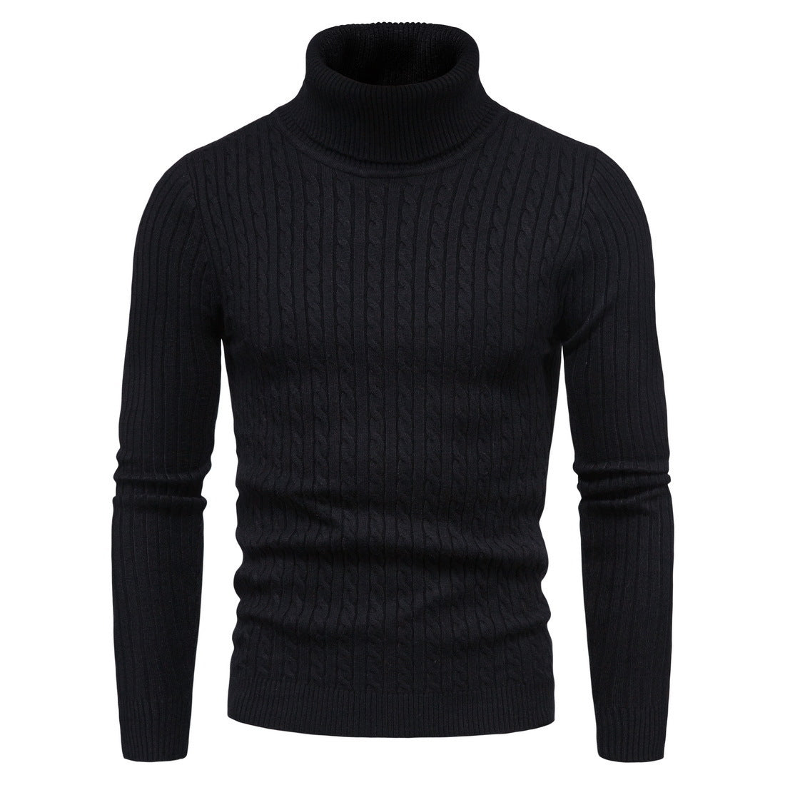 Herren komfortabler Rollkragenpullover Stilzeits