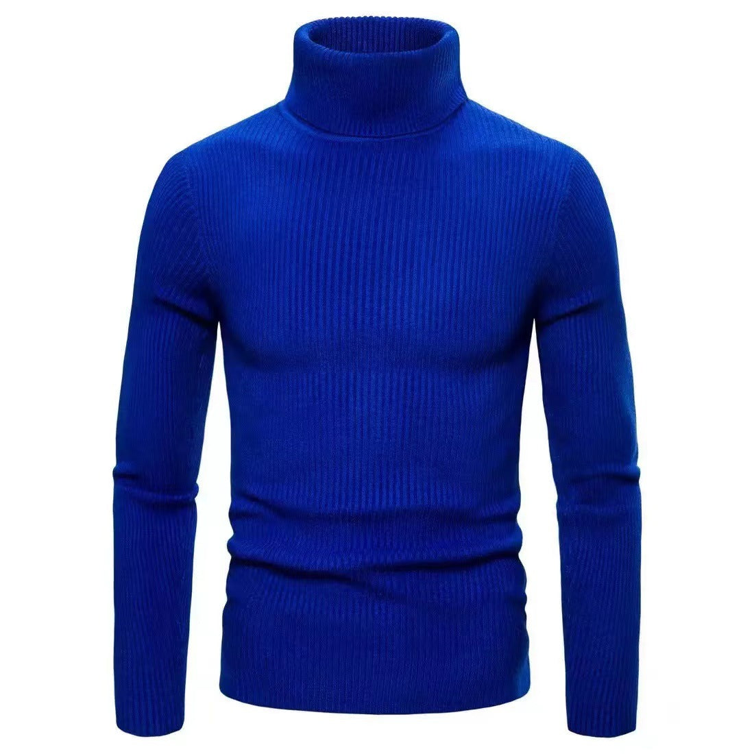 Herren Stehkragen Pullover aus ribbeltem Strick Stilzeits