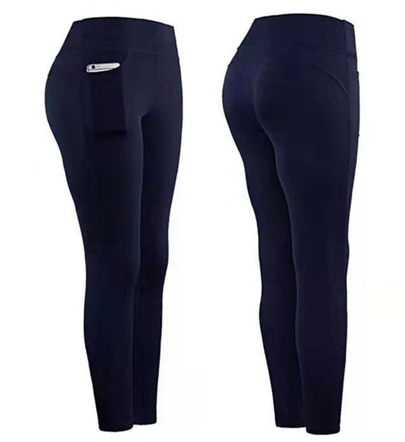Damen Hochleistungs-Leggings mit praktischen Seitentaschen Stilzeits