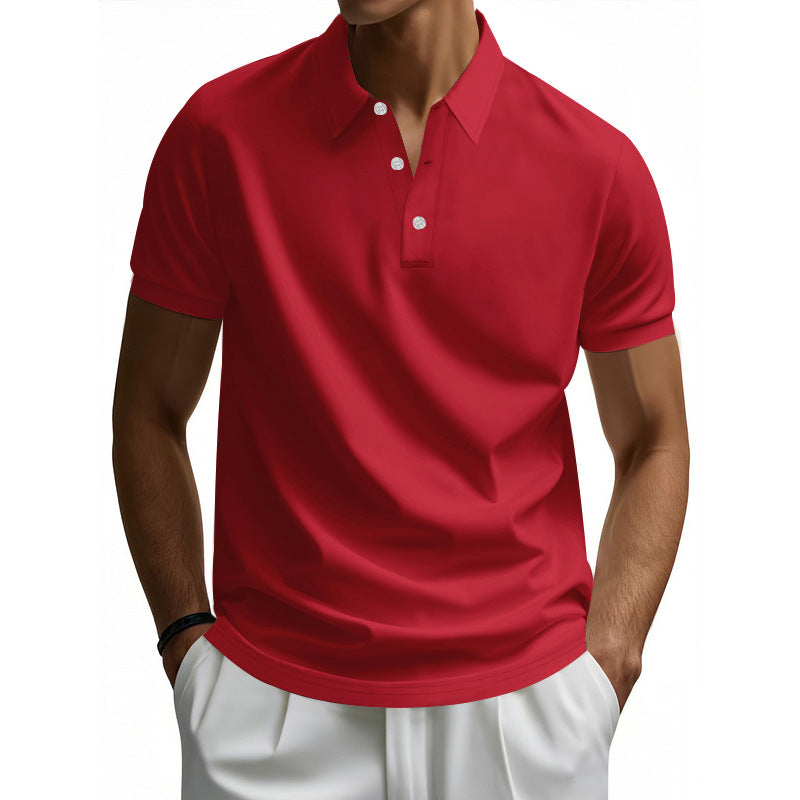 Herren Polohemd mit strukturiertem Kragen und feuchtigkeitsableitendem Material Stilzeits