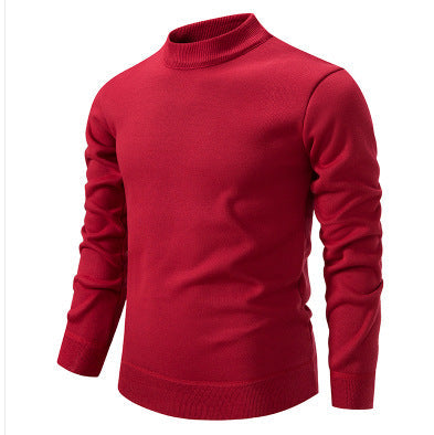 Herren Hochwertiger Strickpullover mit modernem Stehkragen Stilzeits