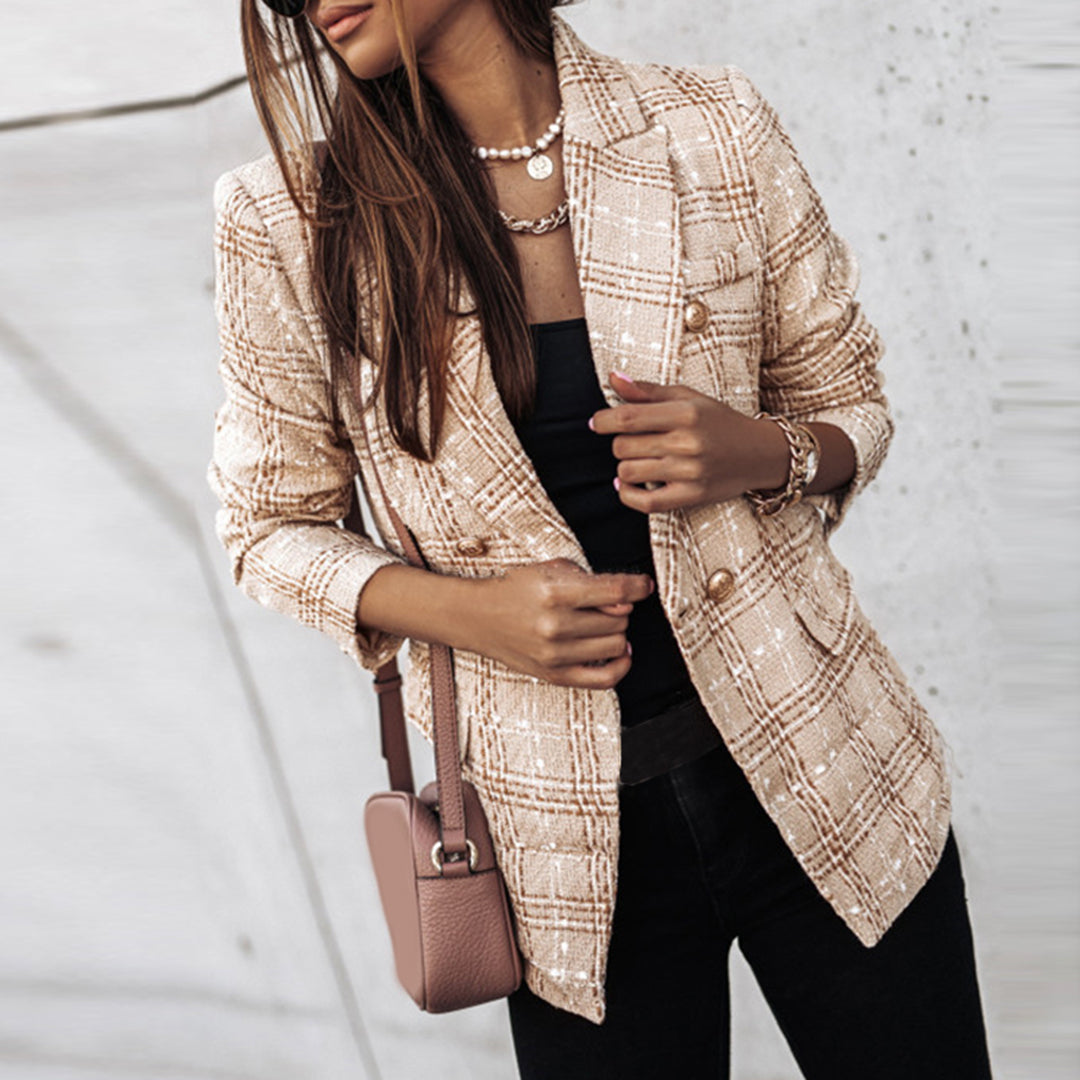 Stilzeits | Tweed Blazer mit Knöpfen Klassischer Schnitt Zeitlose Eleganz
