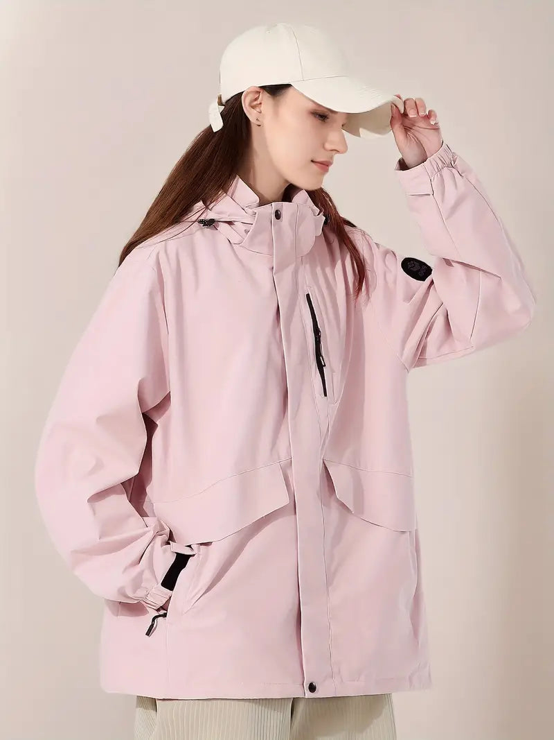 Wasserdichte, winddichte & schmutzabweisende Damen Outdoor-Kletterjacke von Ellithen