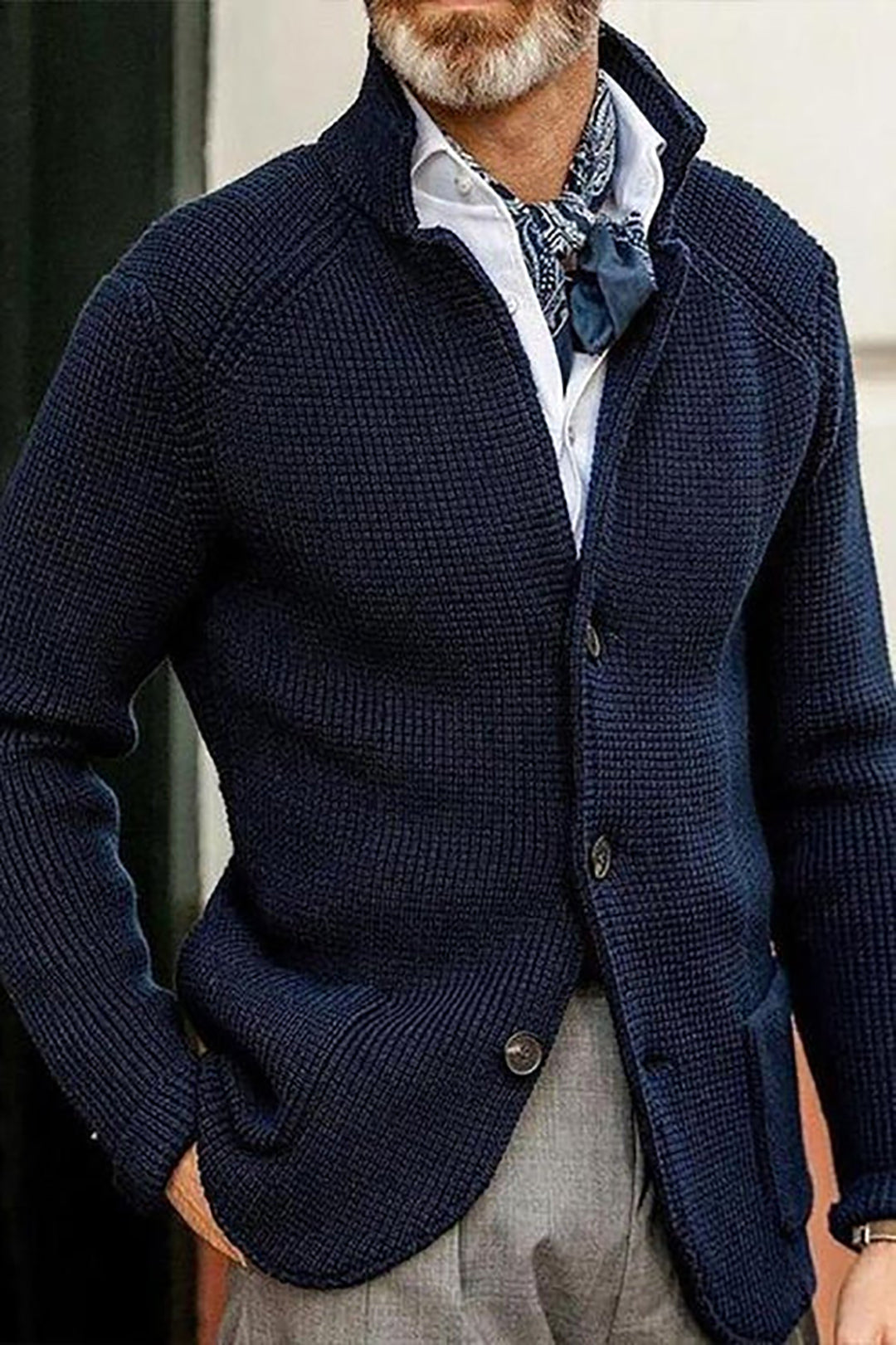 Warmer Strickcardigan für Herren – Gemütliche Oberbekleidung
