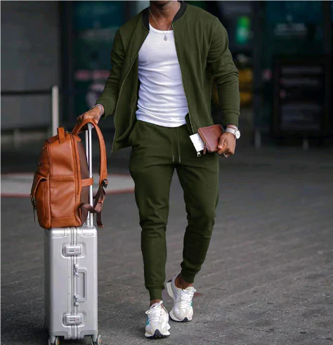 Herren Freizeit Zweiteiliges Set Mit Langarm | Zweiteilig