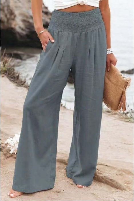 Stretch Pants with Quinley Linen