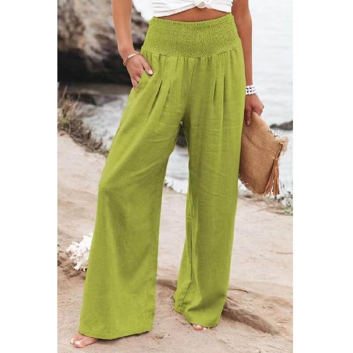 Stretch Pants with Quinley Linen