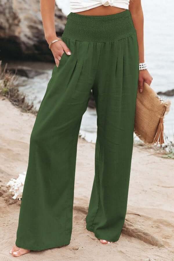 Stretch Pants with Quinley Linen