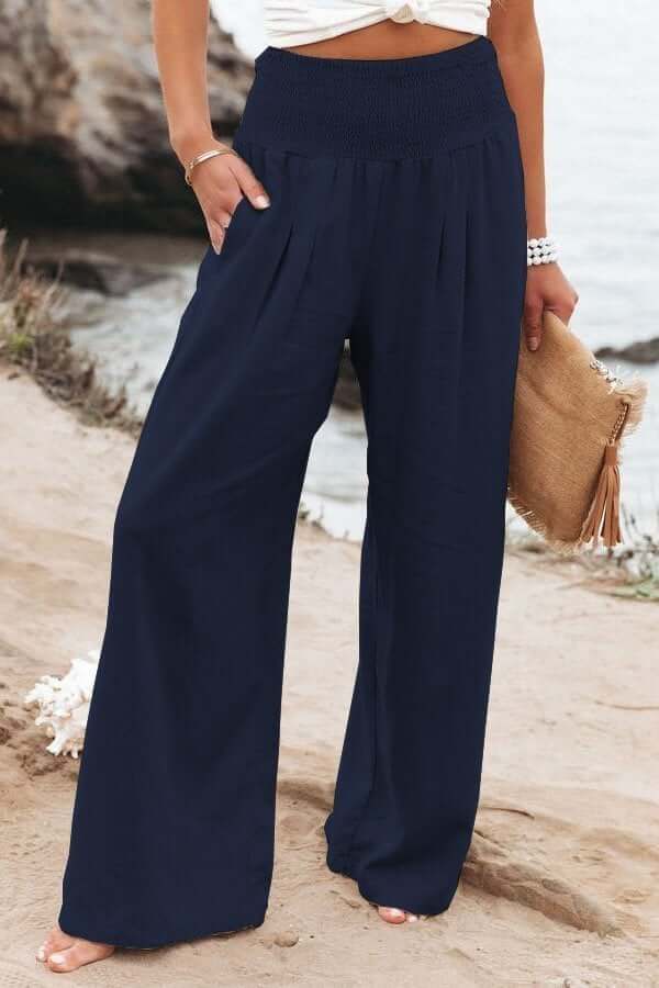 Stretch Pants with Quinley Linen