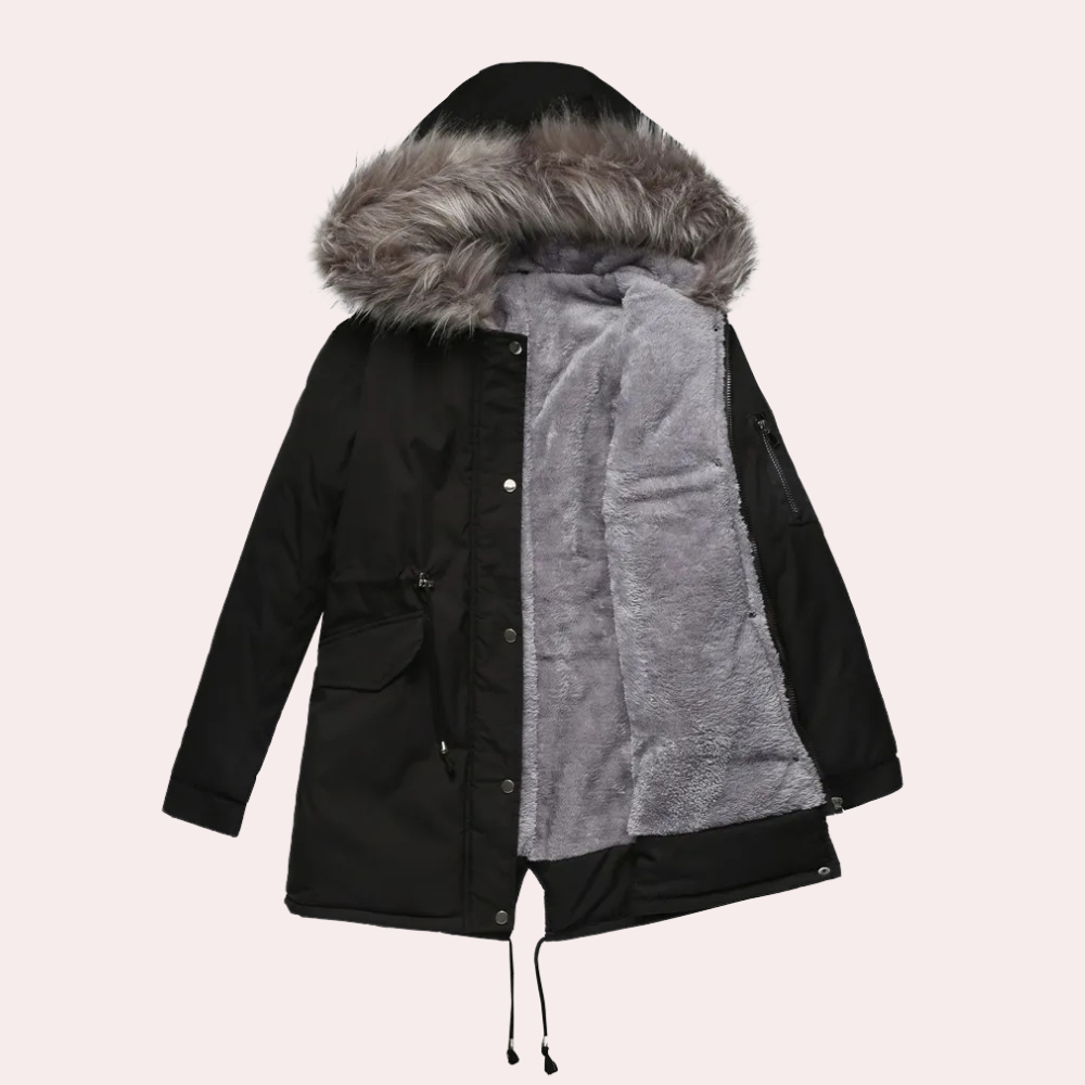 Stilzeits | Winter Parka Jacke mit Kapuze für Damen