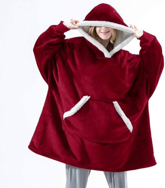 Stilzeits | Weiches Kapuzenpullover-decke Polyester Bequem und Warm