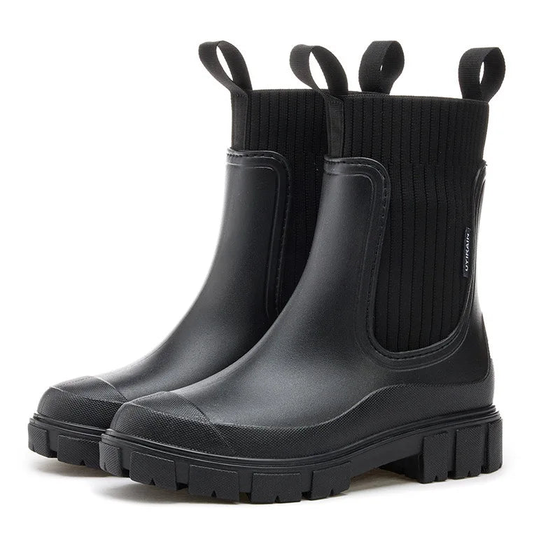 Stilzeits | Wasserdichte Stiefeletten mit Chunky Sohle
