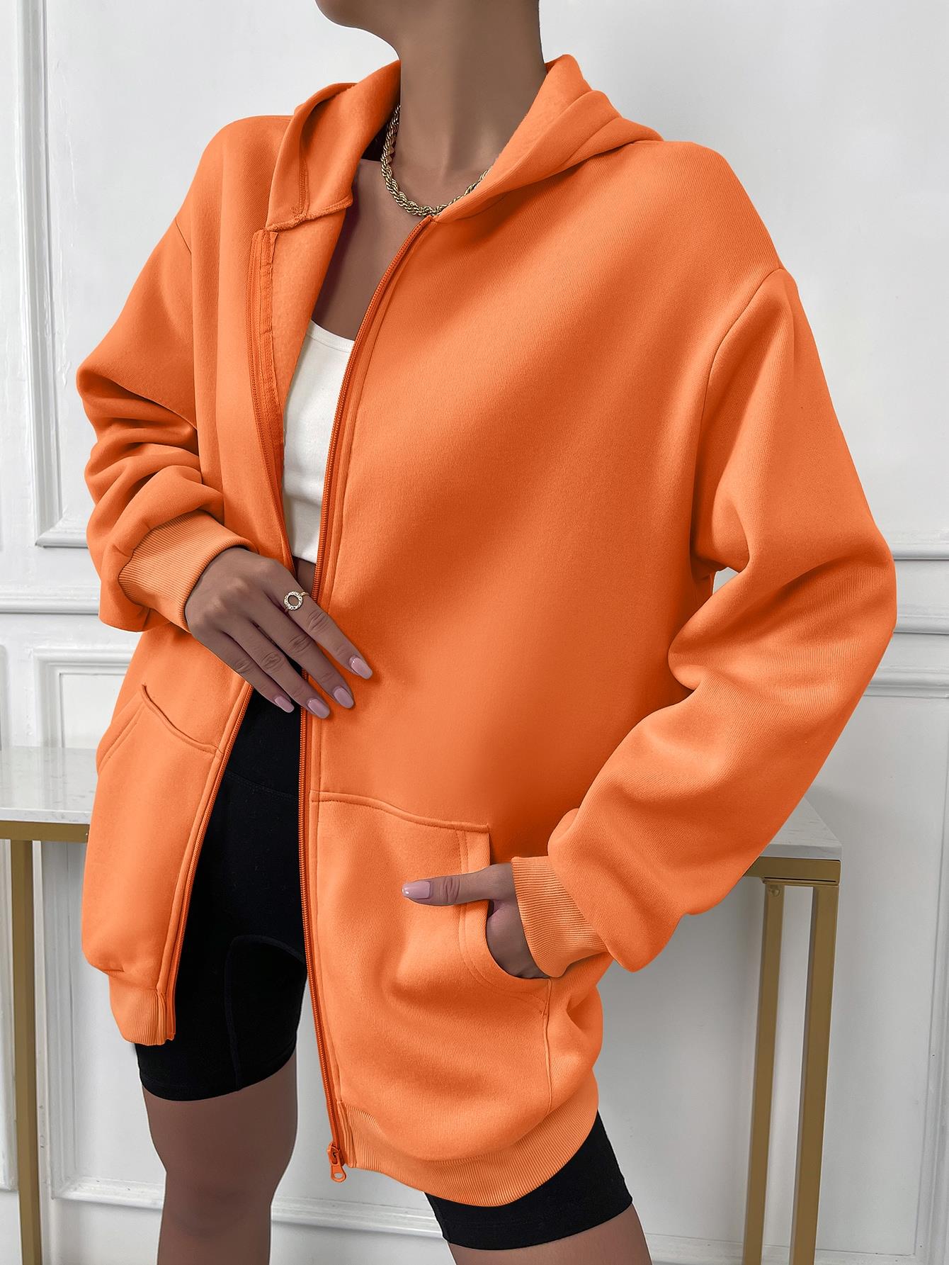 Stilzeits | Vest mit Reißverschluss und Kapuze für Damen