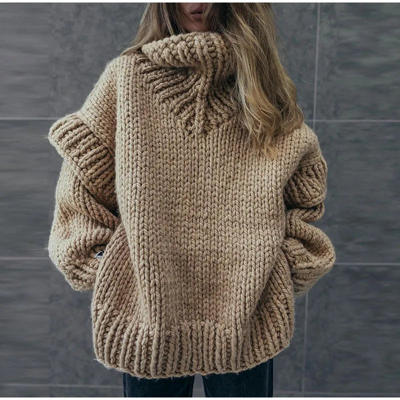 Stilzeits | Chunky Strickpullover Oversized und Trendy Perfekt für Den Herbst