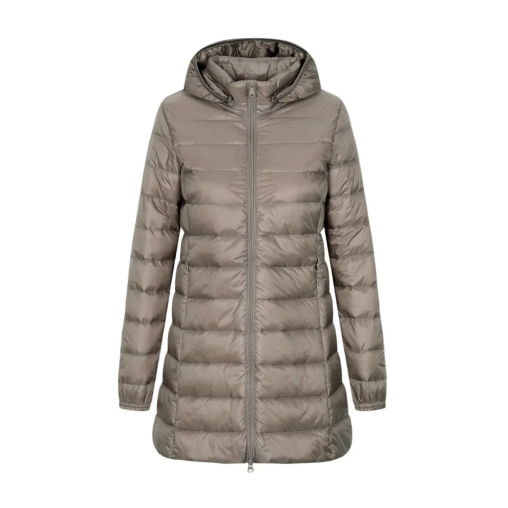 Stilzeits | Winter Daunenjacke mit Kapuze - Lang
