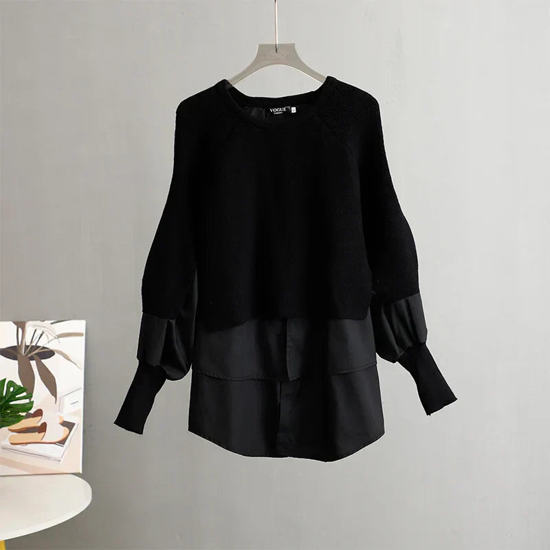 Stilzeits | Weinlese Rundhals Gestrickter Frauenpulli