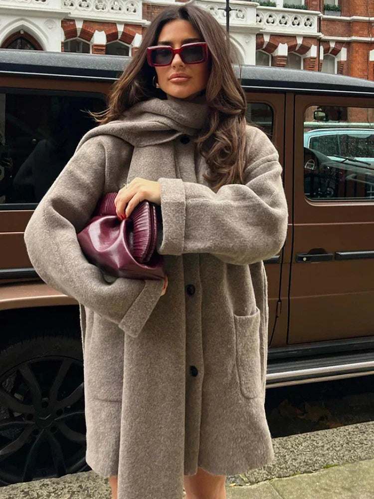 Stilzeits | Mantel mit Schal