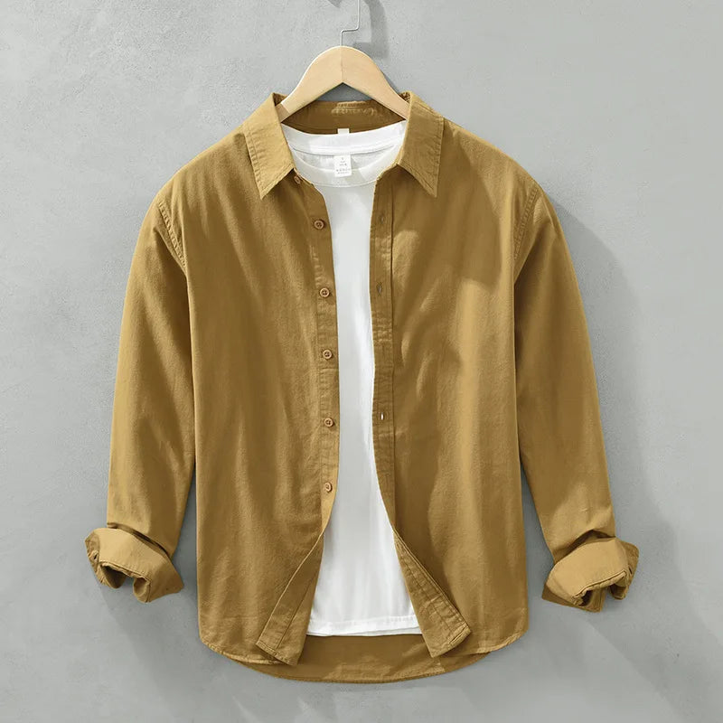 Stilzeits | Lässige Langarmhemd Baumwolle Zeitloses Design