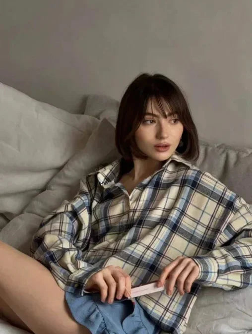 Stilzeits | Klassische Flanellhemd mit Karos Baumwolle Weich und Stilvoll