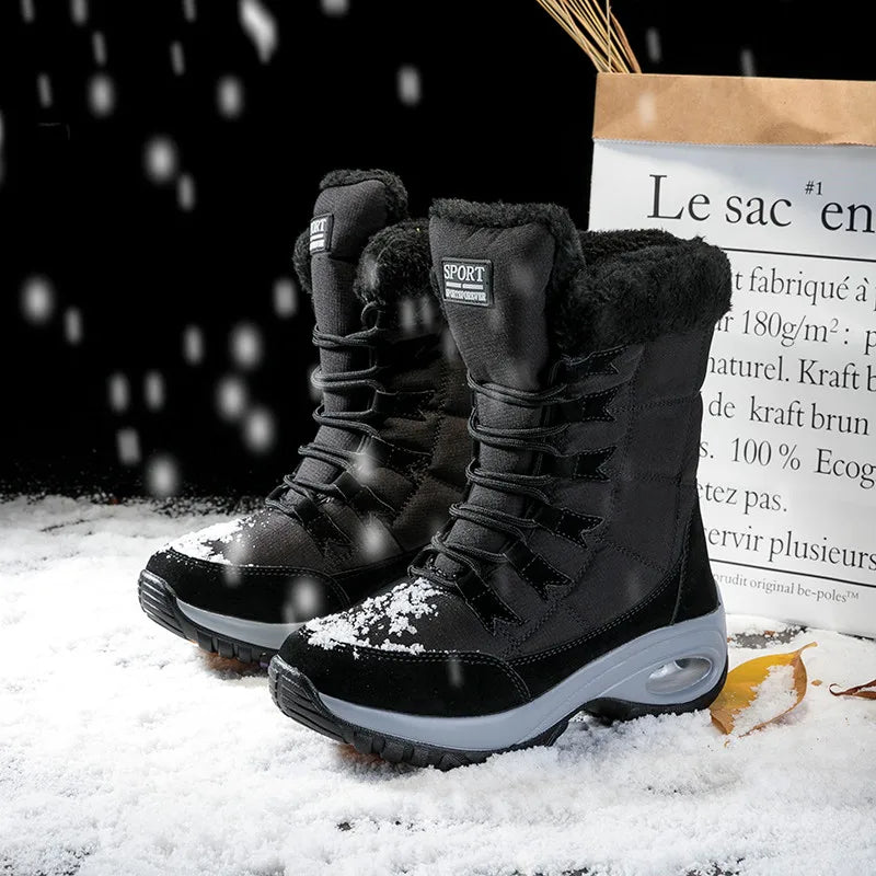 Stilzeits | Winter Stiefel Bis Zur Wade Wasserdicht Schneestiefel