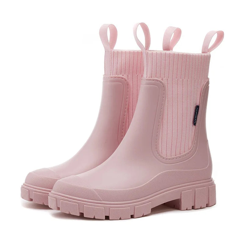 Stilzeits | Wasserdichte Stiefeletten mit Chunky Sohle