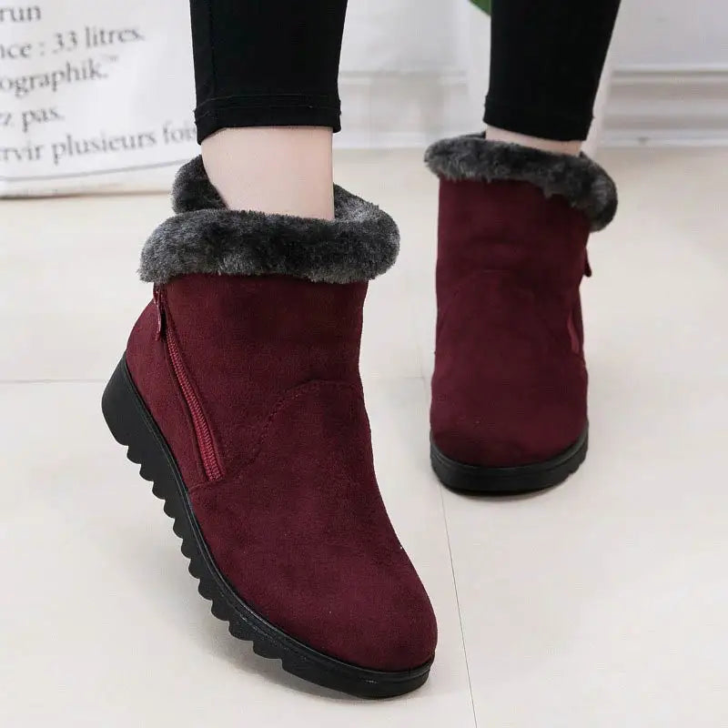 Stilzeits | Winter Plush Reißverschluss Rutschfeste Stiefel