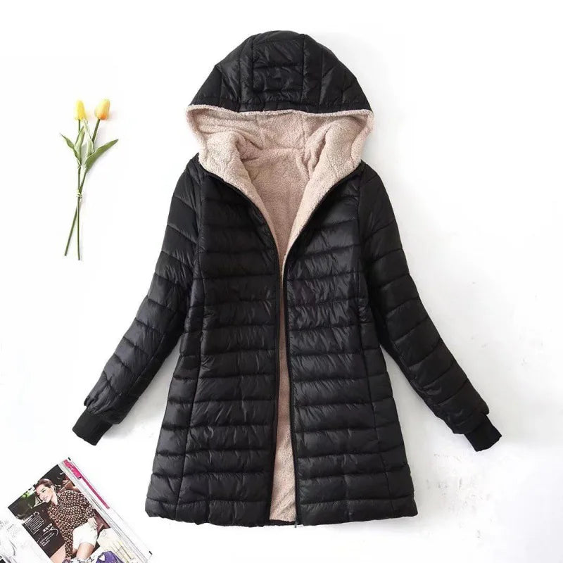 Stilzeits | Winter Fleece Jacke mit Kapuze