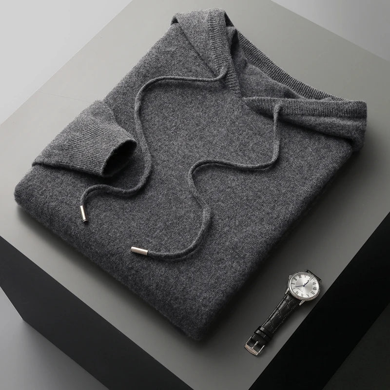 Stilzeits | Hoodie Aus Wollmix Wolle Warm und Bequem