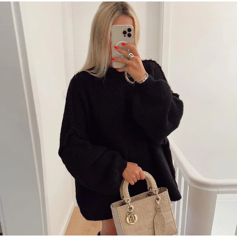 Stilzeits | Weicher Oversized Strickpullover Für Damen