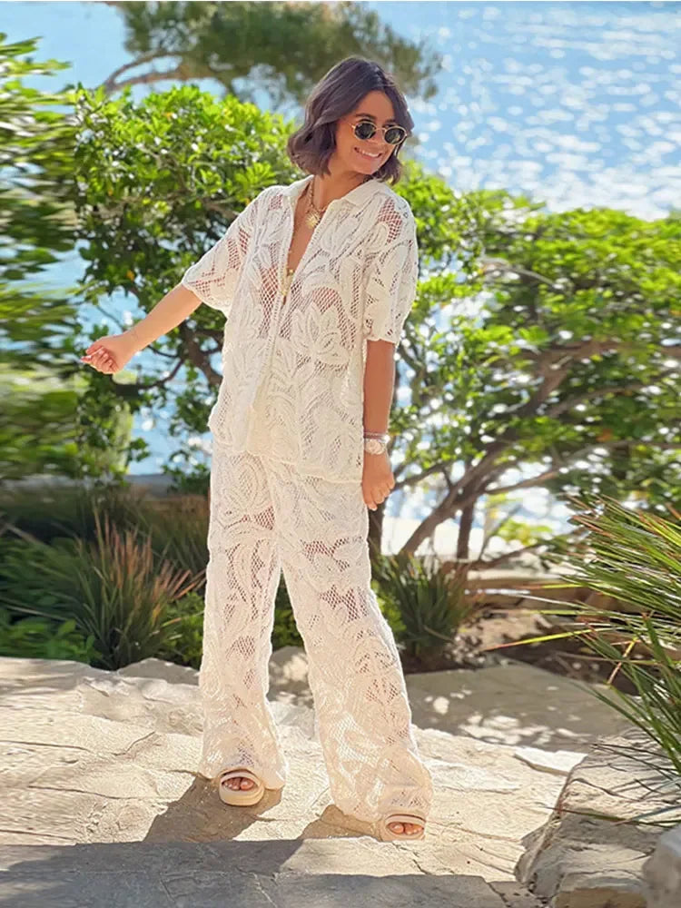 Straight-leg trousers