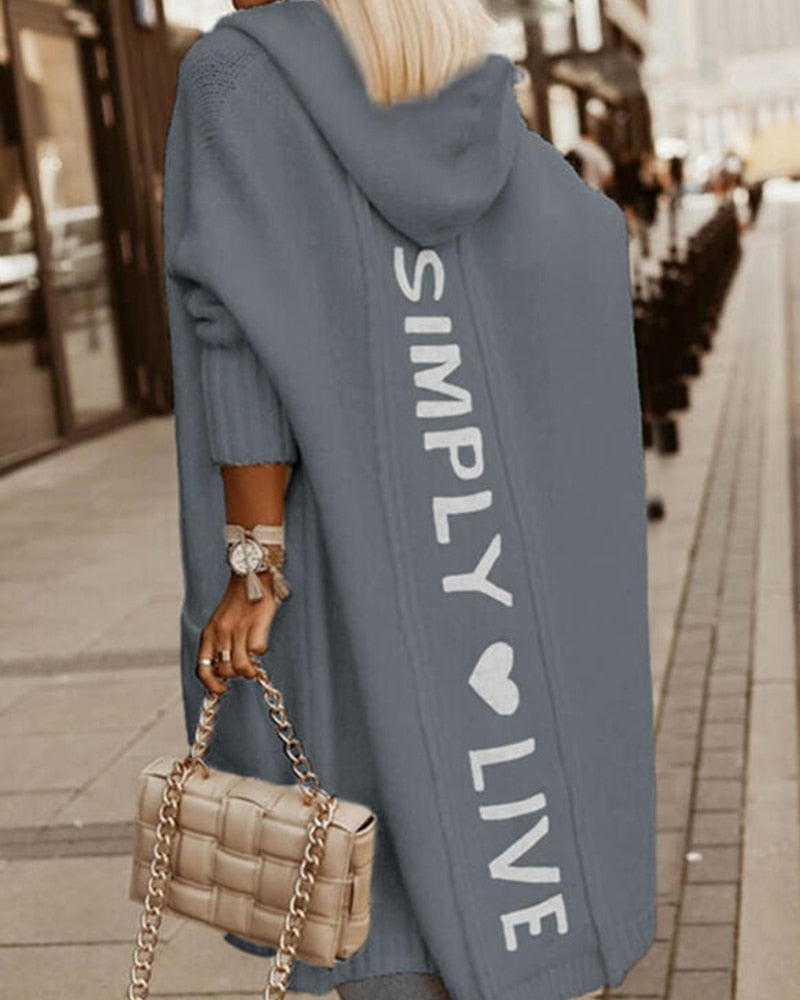 Stilzeits | Weicher Damen Kapuzenpullover mit Kapuze und Druck