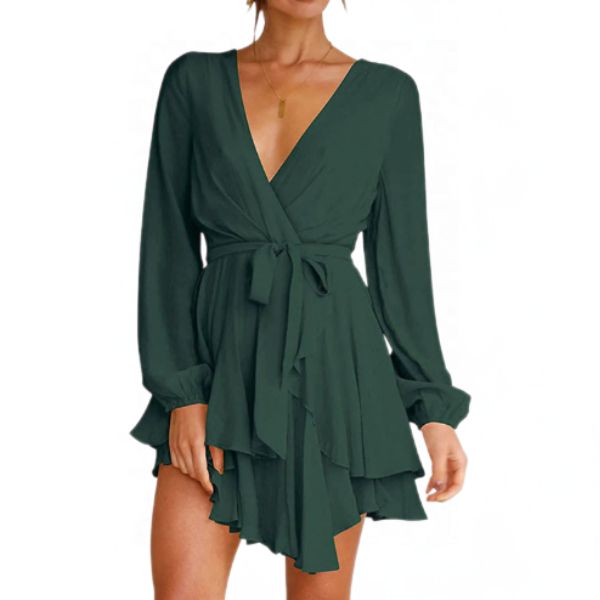 Skyra: Elegantes Kleid mit weiten Ärmeln