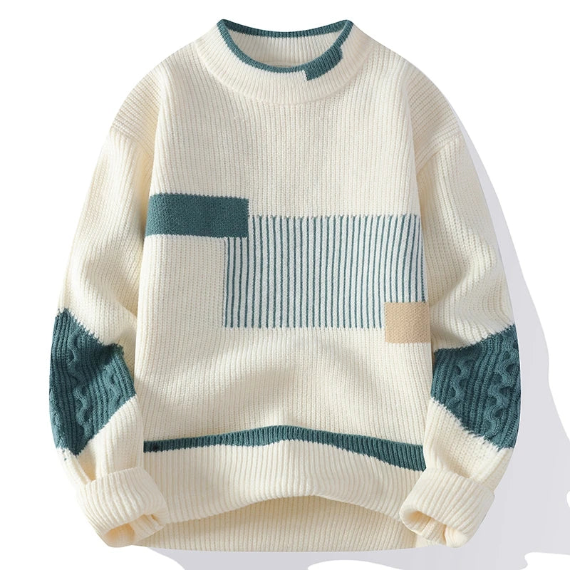 Stilzeits | Moderne Strickpullover mit Grafischem Muster Weich und Bequem Trendiges Design