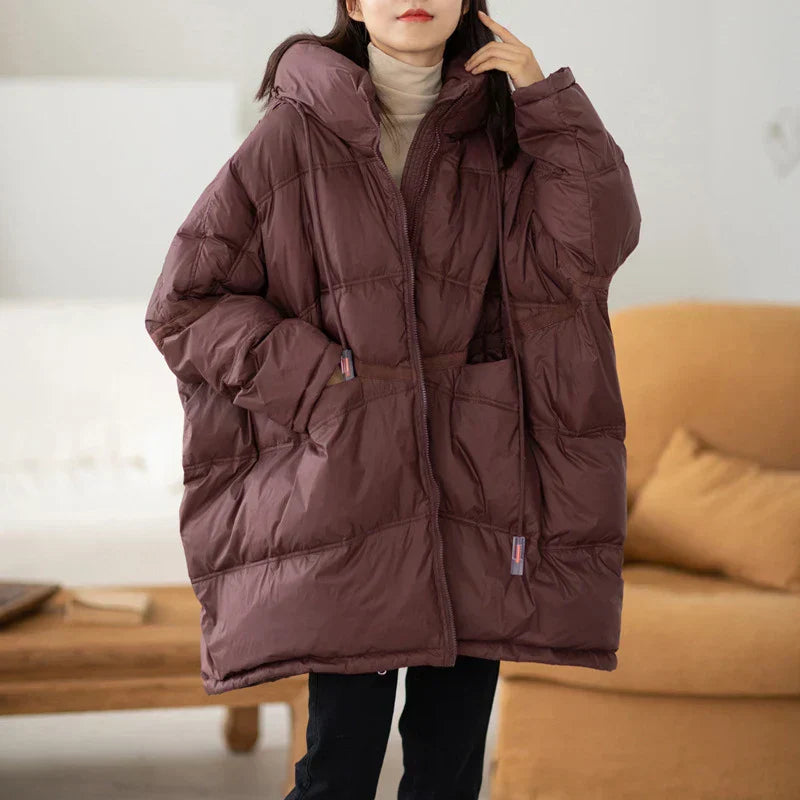 Stilzeits | Winter Oversized Daunen Kapuzenjacke