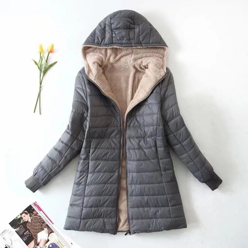 Stilzeits | Winter Fleece Jacke mit Kapuze