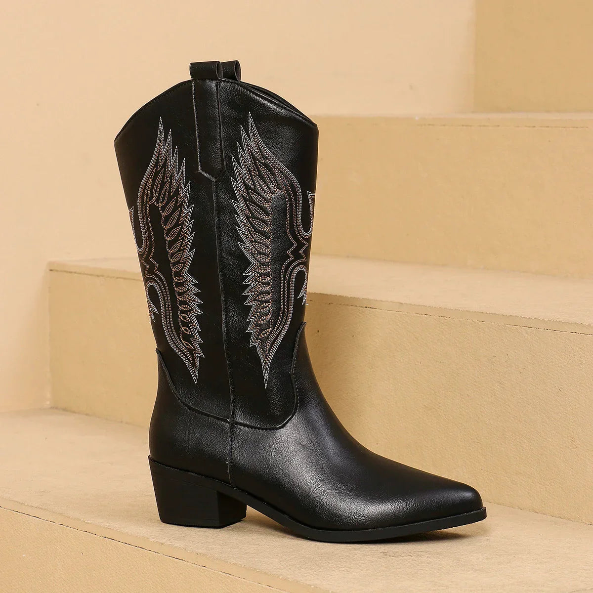 Stilzeits | Western-Stiefel mit Niedrigem Absatz für Frauen